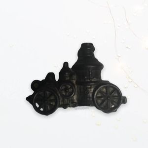 Vintage Cracker Jack Steam Locomotive Mini Miniature Train Metal Figure Figurine
